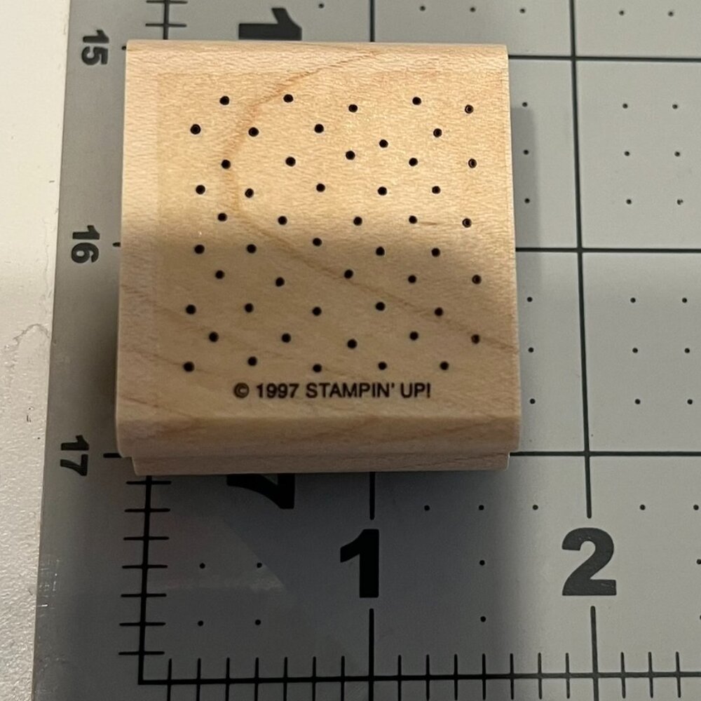 STAMPIN’ UP! “Itty Bitty‎ Backgrounds” Stamp Set (4-Piece) MOUNTED - Picture 2 of 3